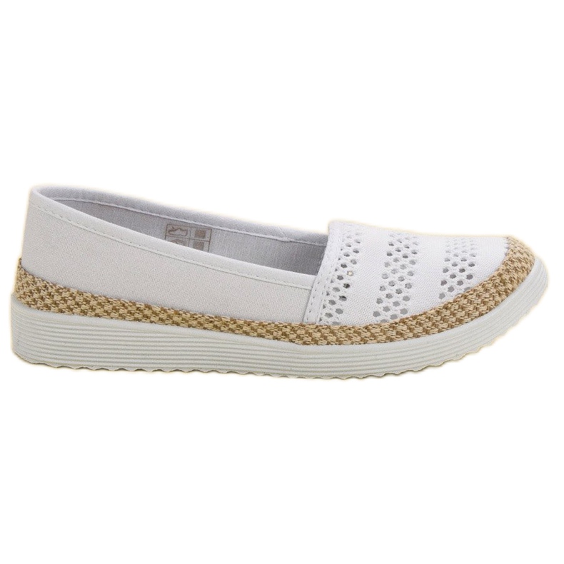 SHELOVET Textil espadrillák fehér