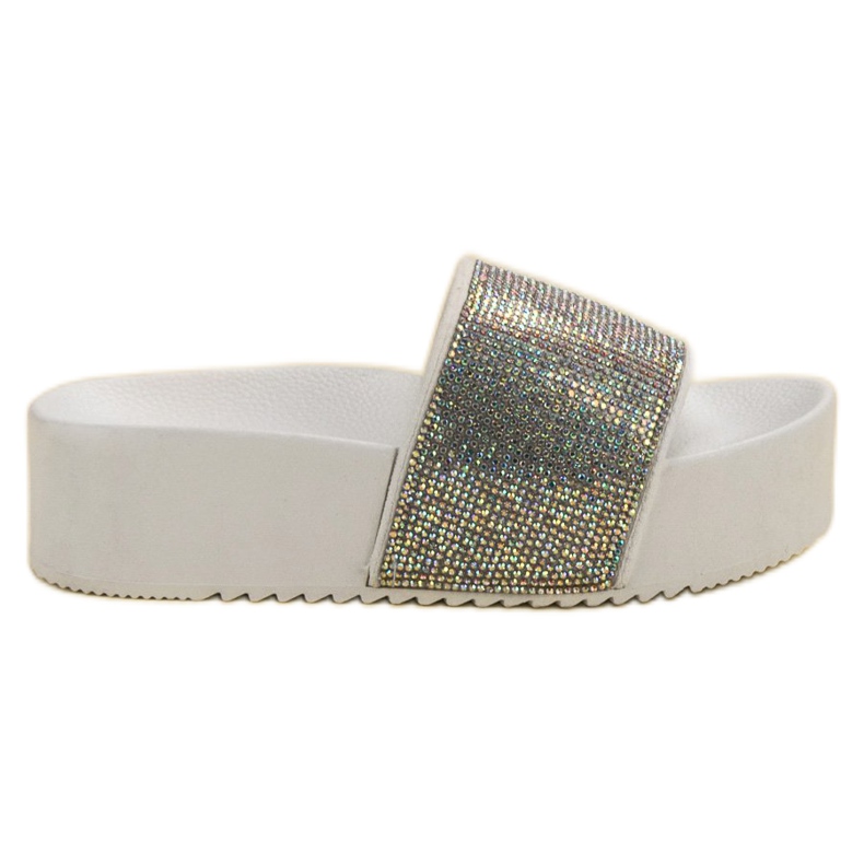 Marquiz Divatos papucs a platformon fehér sokszínű Marquiz Divatos papucs a platformon fehér sokszínű