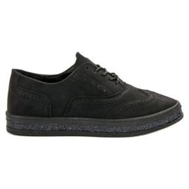 SHELOVET Black brogues fekete