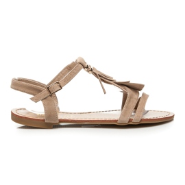 Queen Vivi Szandál Karimákkal barna