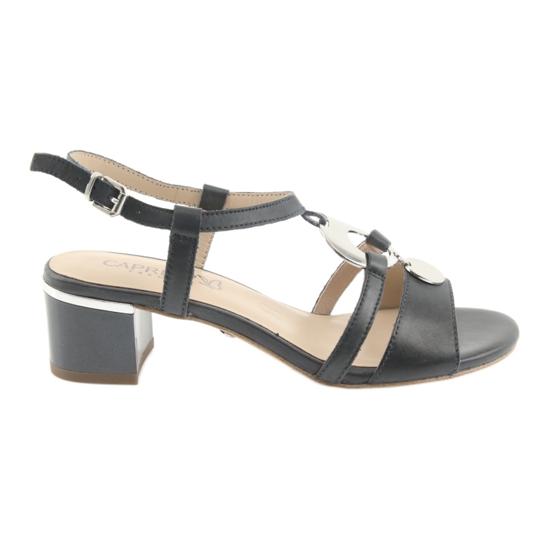 Szandálok Caprice 28211 sötétkék díszítéssel szürke