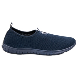 SHELOVET Navy blue csúszós cipők kék sötétkék SHELOVET Navy blue csúszós cipők kék sötétkék