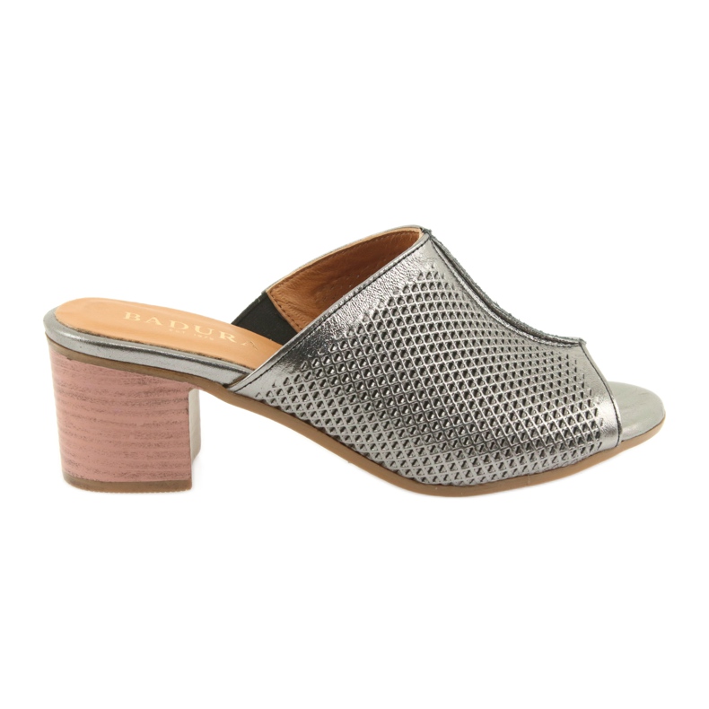 Badura Női szabadmunka bőr sapkák 5311 ezüst szürke