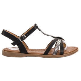 Small Swan Alkalmi szandál fekete