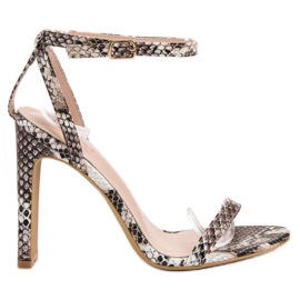 Seastar Animal Print szandál barna Seastar Animal Print szandál barna