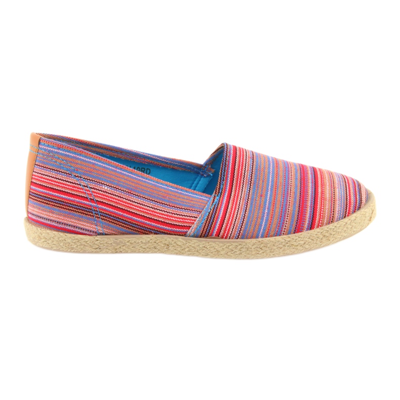 McKey 821 Espadrilles barna piros kék rózsaszín