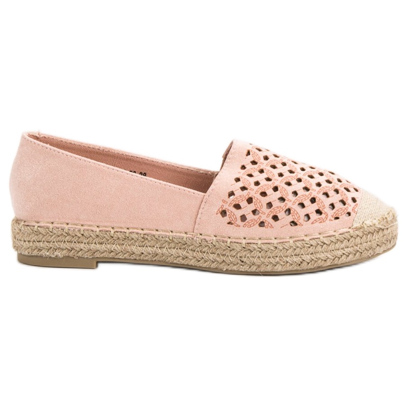 VICES Suede Espadrilles rózsaszín