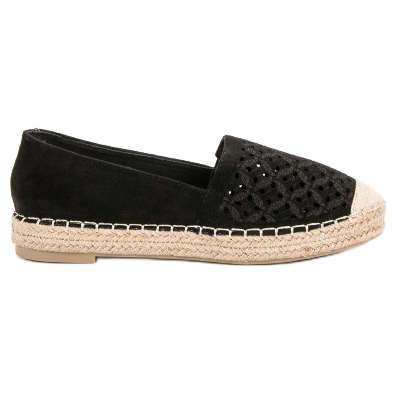 VICES Suede Espadrilles fekete