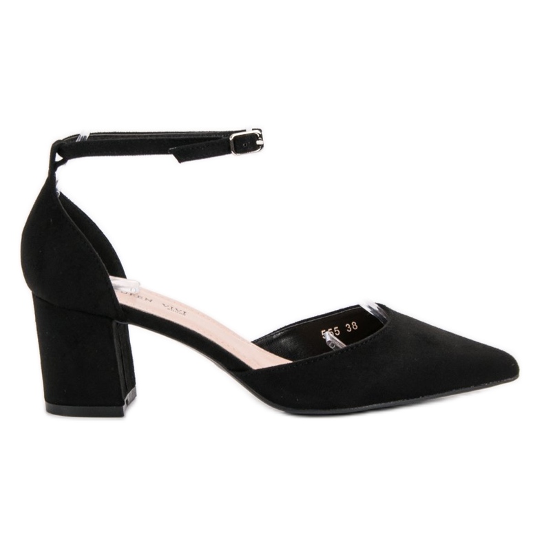 Queen Vivi Velúr szivattyúk Spitzben fekete