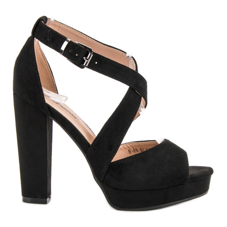 SHELOVET Szandálok A Platformon fekete