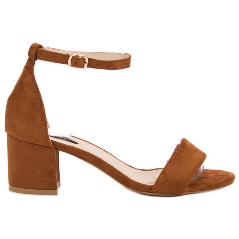 VICES velúr szandál barna