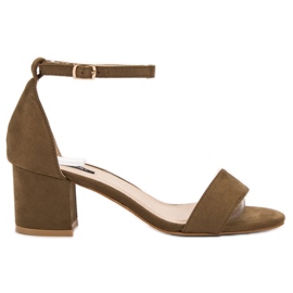 VICES velúr szandál barna