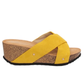 Sárga G1560 Sárga ék papucs Sárga G1560 Sárga ék papucs