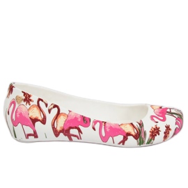 Meliski fehér flamingóval CK85 White ibolya sokszínű