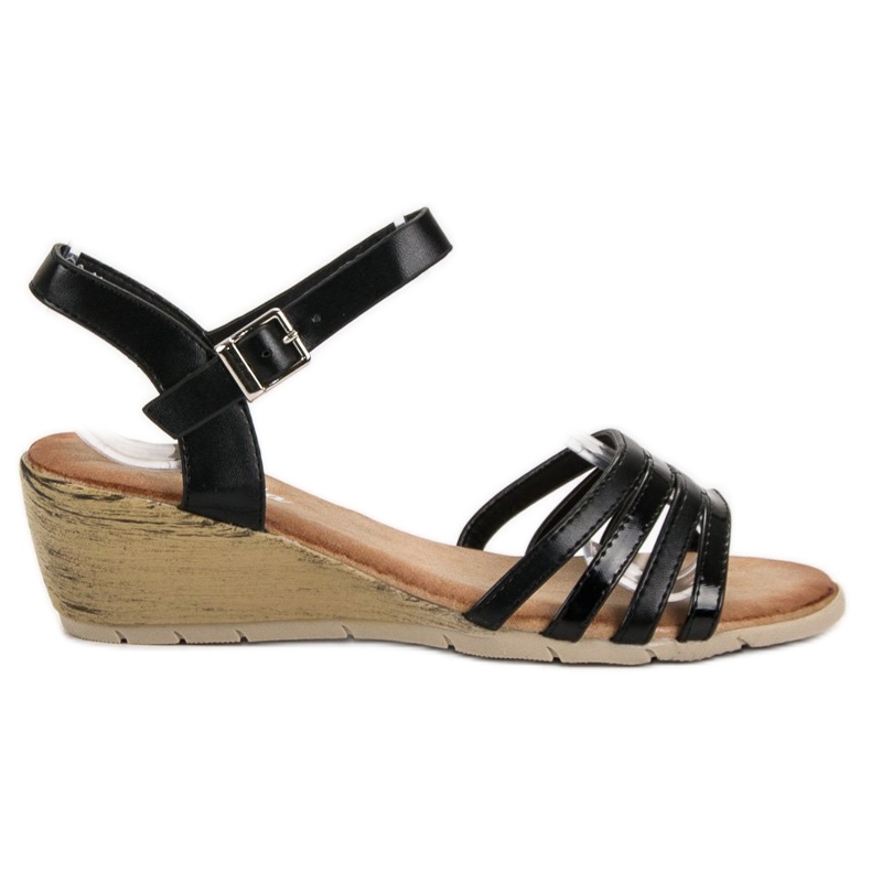 Renda Fekete szandál