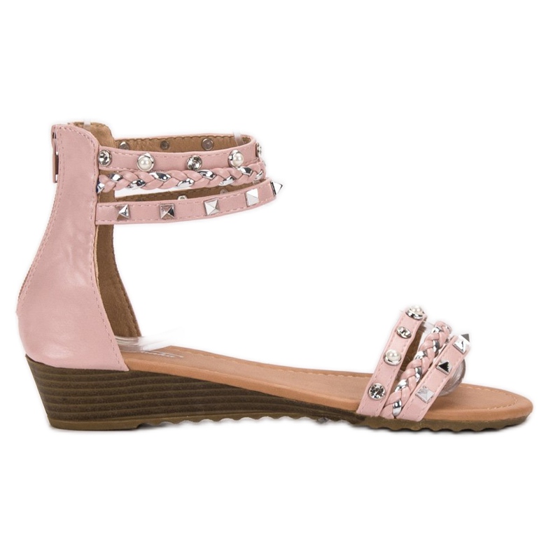 SHELOVET Rock szandál rózsaszín