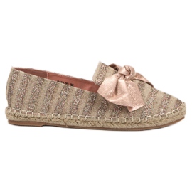 Csillámos espadrillák VICES rózsaszín
