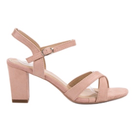 Annalisa Por szandál rózsaszín