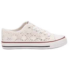 Renda Csipke cipők fehér