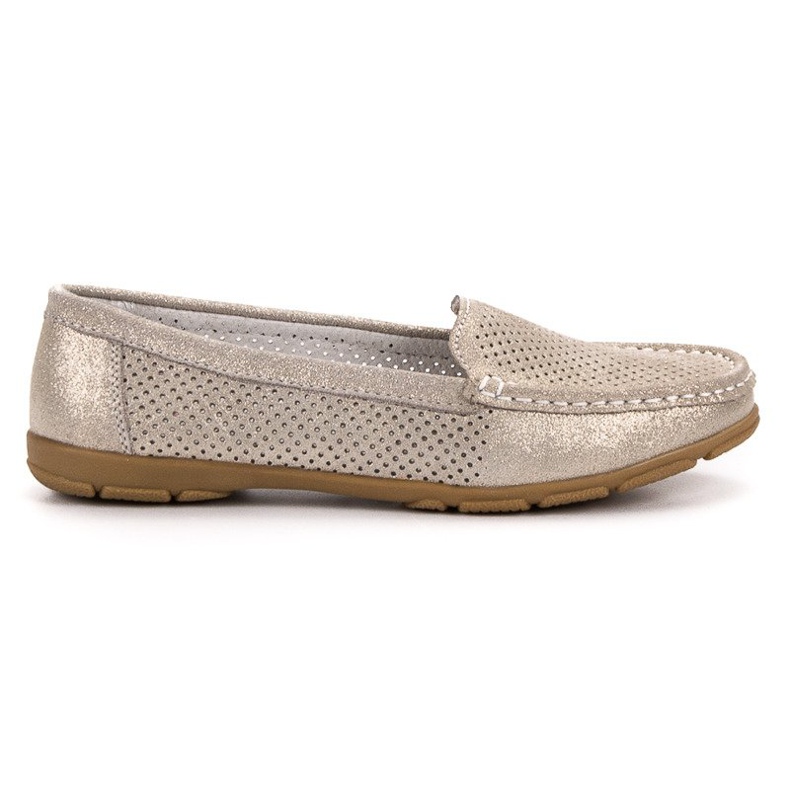 VINCEZA bőr cipők sárga