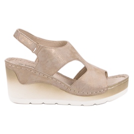 Goodin Kényelmes ék szandál sárga Goodin Kényelmes ék szandál sárga