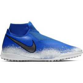 Nike Phantom Vsn Academy Df Tf M AO3269-410 futballcipő sokszínű kék Nike Phantom Vsn Academy Df Tf M AO3269-410 futballcipő sokszínű kék