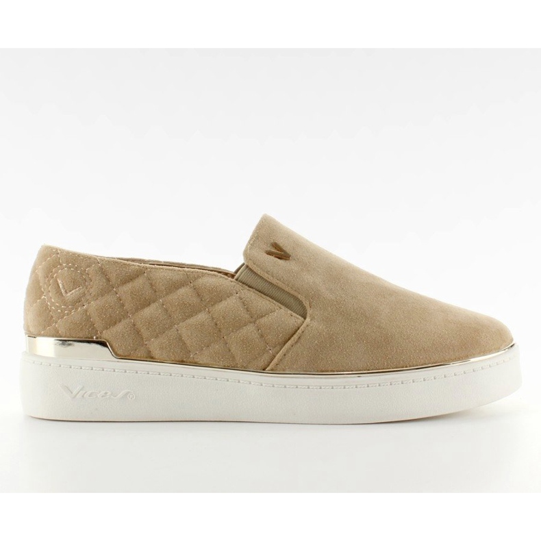 Suede slip-on cipők 7103 Beige II-GAT bézs