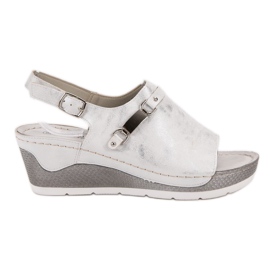 Goodin Kényelmes ék szandál fehér