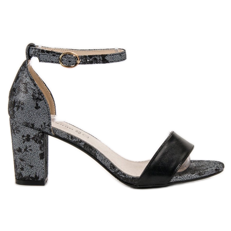 Goodin Stílusos magas sarkú szandál szürke