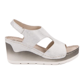 Goodin Kényelmes ék szandál fehér Goodin Kényelmes ék szandál fehér