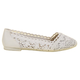Coura Fehér csipke balerinák Coura Fehér csipke balerinák