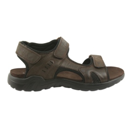 American Club Amerikai bőr sportszandál CY11 barna fekete