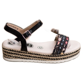 SHELOVET Szandálok A Platformon fekete