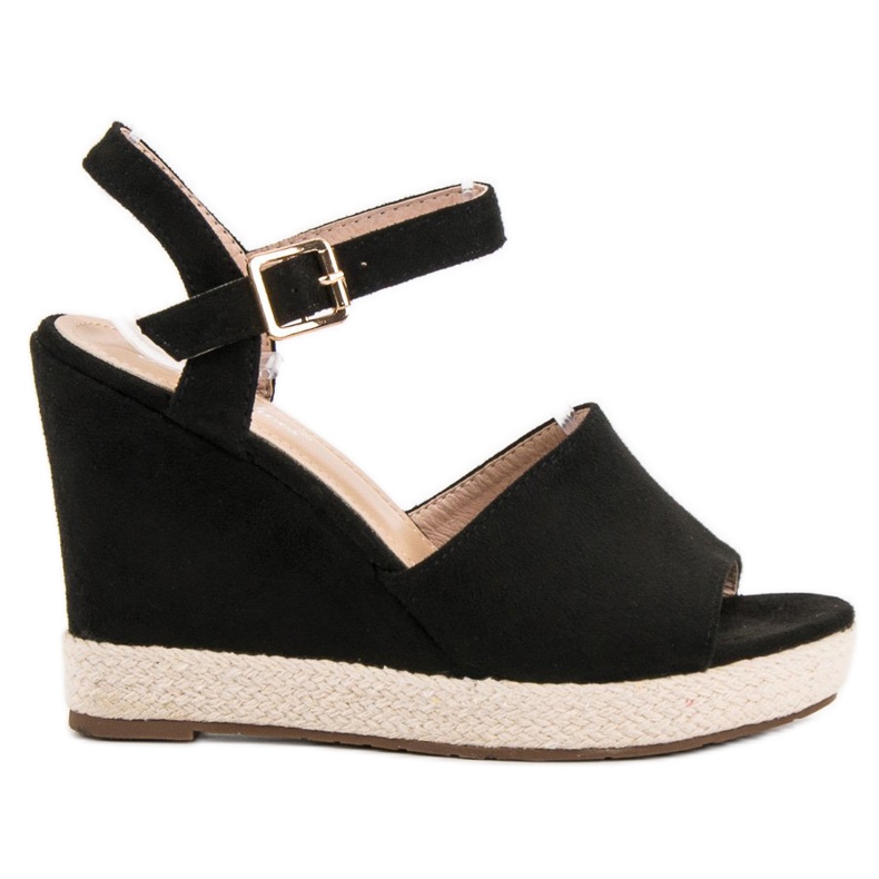 Best Shoes Fekete szandál