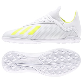 Adidas X 18.3 Tf Jr BB9404 futballcipő sokszínű fehér