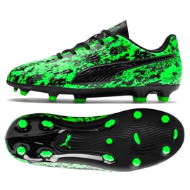 Puma One 19.4 Fg Ag Jr 105501 03 futballcipő sokszínű zöld
