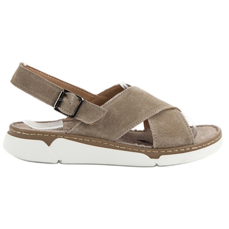 Filippo Bőr szandál a platformon barna