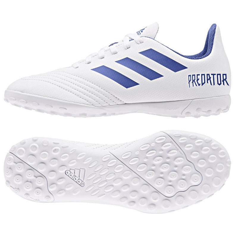 Adidas Predator 19.4 Tf Jr CM8558 futballcipő sokszínű fehér