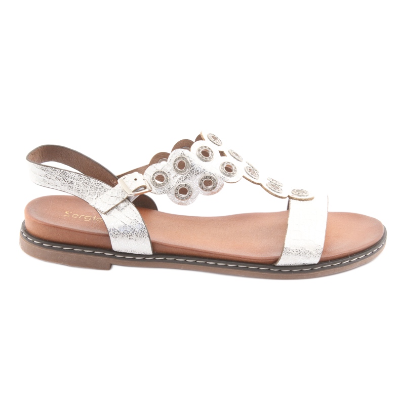 Sergio Leone Női szandál fehér szürke