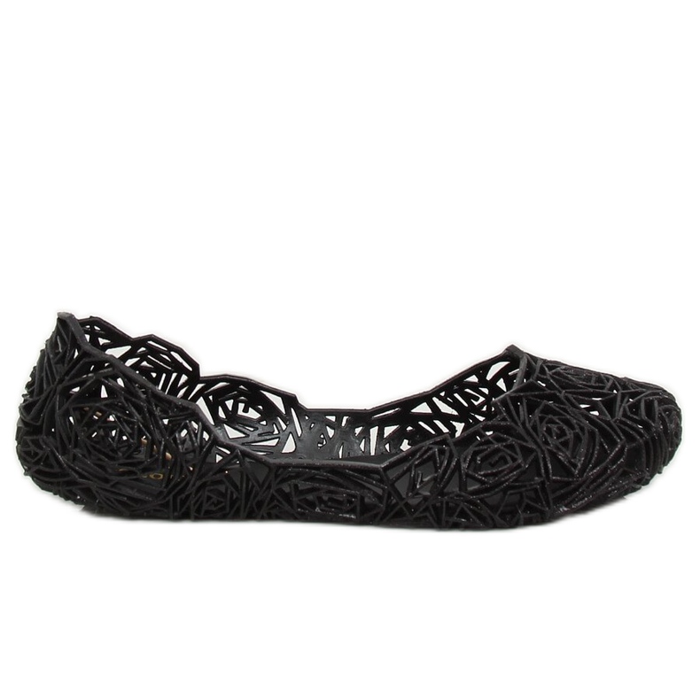 Fekete gumi balerinák QX-02 Fekete