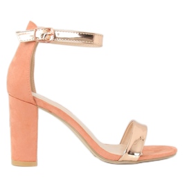 Rózsaszín GF-WL-35 Rózsaszín szandál a poszton Rózsaszín GF-WL-35 Rózsaszín szandál a poszton