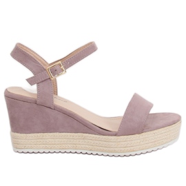 Lila ék szandál espadrilles LY9109 Lila ibolya Lila ék szandál espadrilles LY9109 Lila ibolya