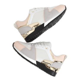 Fehér sportcipő B-01 WHITE / PINK sokszínű Fehér sportcipő B-01 WHITE / PINK sokszínű