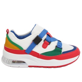 Színes 8801 kék sportcipő fehér sokszínű Színes 8801 kék sportcipő fehér sokszínű