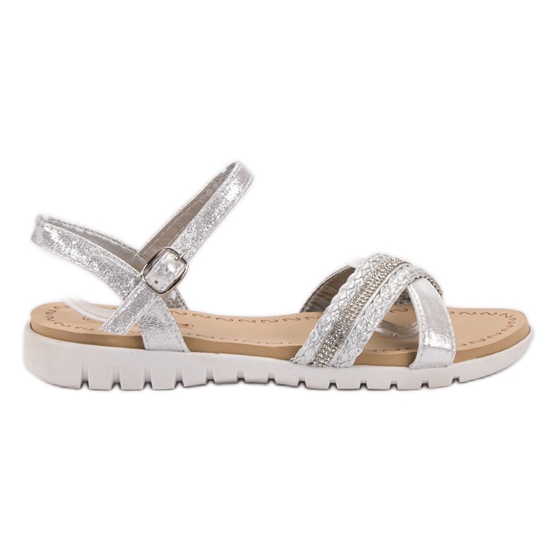 Groto Gogo Szandál Kristályokkal szürke