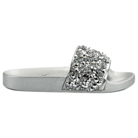 Seastar Elegáns ezüst papucs szürke Seastar Elegáns ezüst papucs szürke