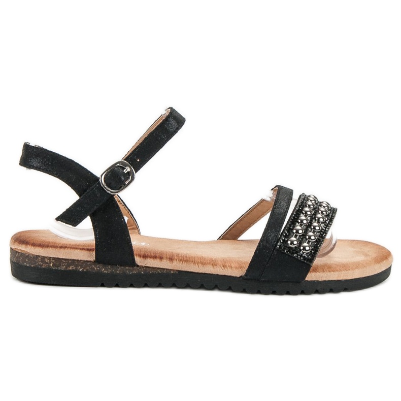 Groto Gogo Csillogó Szandál fekete
