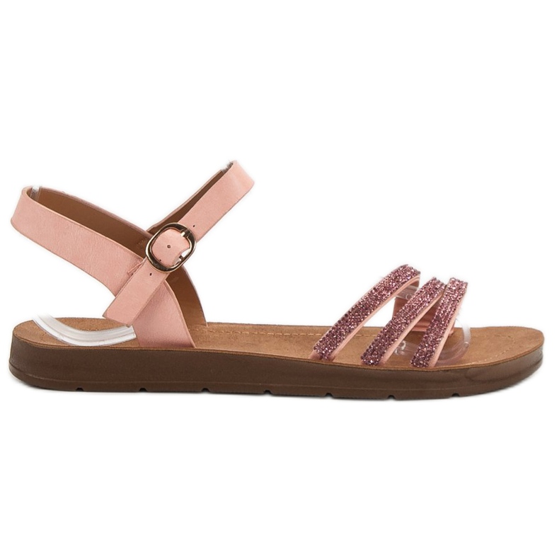 Camo Lapos szandál köbös cirkóniummal rózsaszín Camo Lapos szandál köbös cirkóniummal rózsaszín