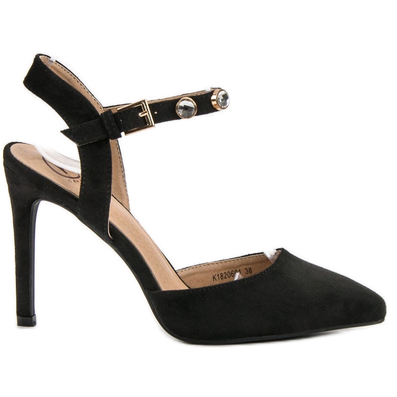 Kylie Magas sarkú cipő fekete