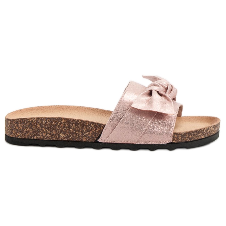 Queen Vivi Alkalmi papucs csillogással rózsaszín